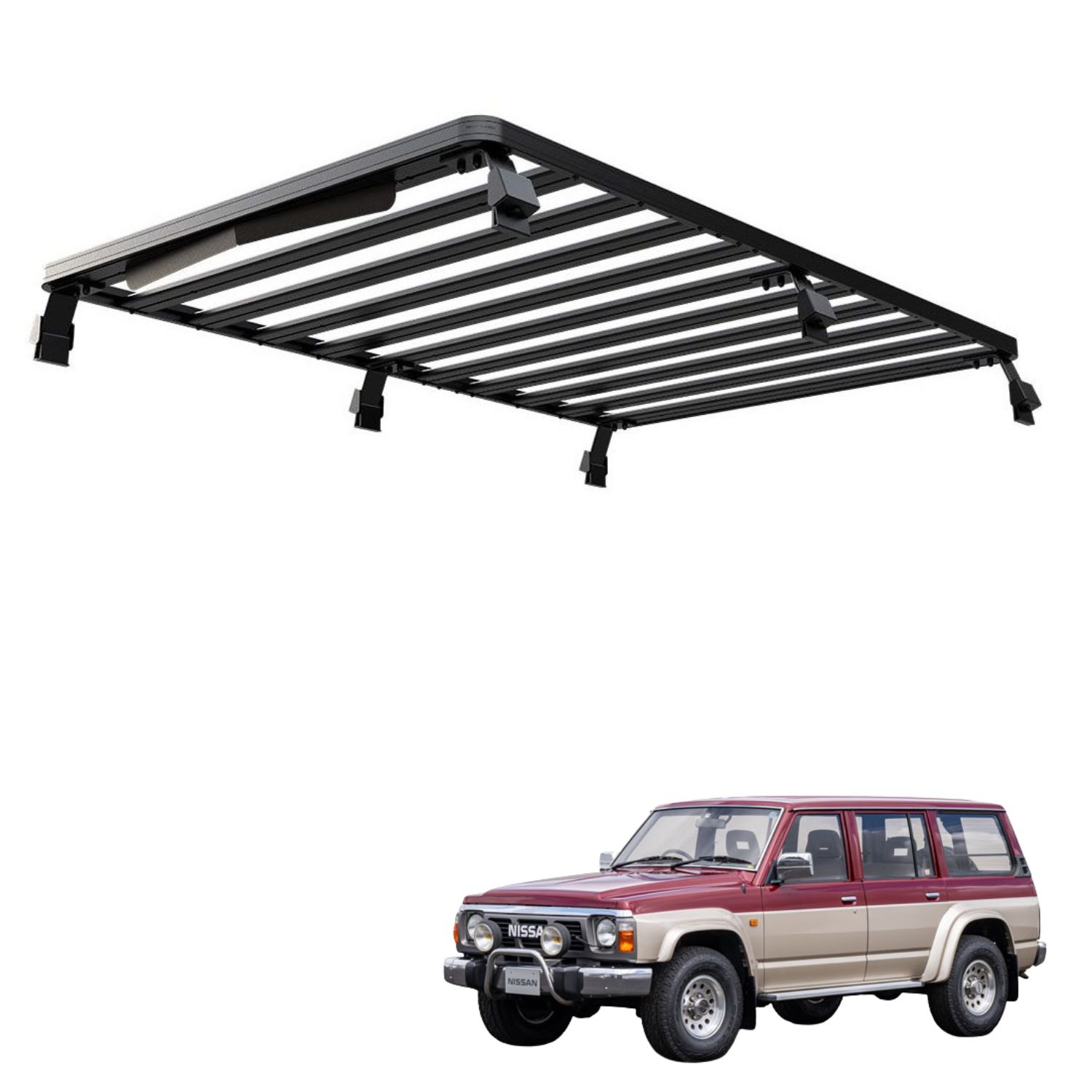 PATROL Y60 4-Door (2166mm) SLIMLINE II ROOF RACK KIT PATROL Y60 4-Door (2166mm) SLIMLINE II ROOF RACK KIT - Image 1