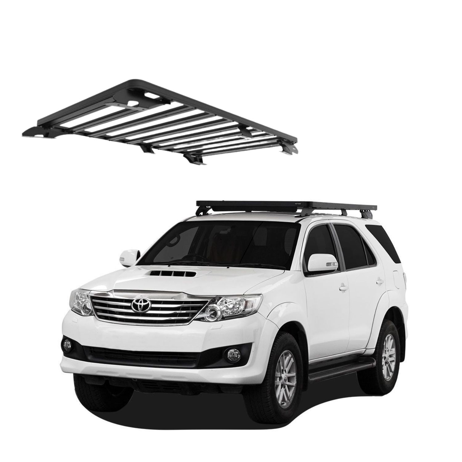 FORTUNER (2005-2015) (1964mm) SLIMLINE II ROOF RACK KIT – KRTF005T FORTUNER (2005-2015) (1964mm) SLIMLINE II ROOF RACK KIT - KRTF005T - Image 1
