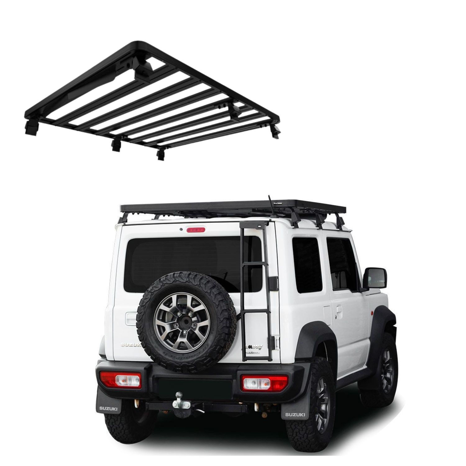 JIMNY 2Door 2018+ SLIMLINE II ROOF RACK TALL – KRSJ005T JIMNY 2 door 2018+ SLIMLINE II ROOF RACK / TALL - KRSJ005T - Image 1