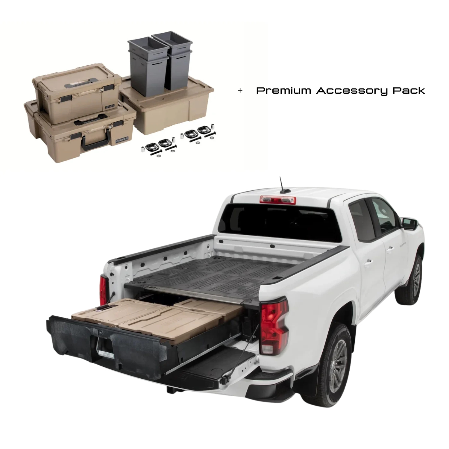 YF7 Ford Ranger Raptor 2023+ 5′ DECKED DRAWER SYSTEM V2 - Image 1