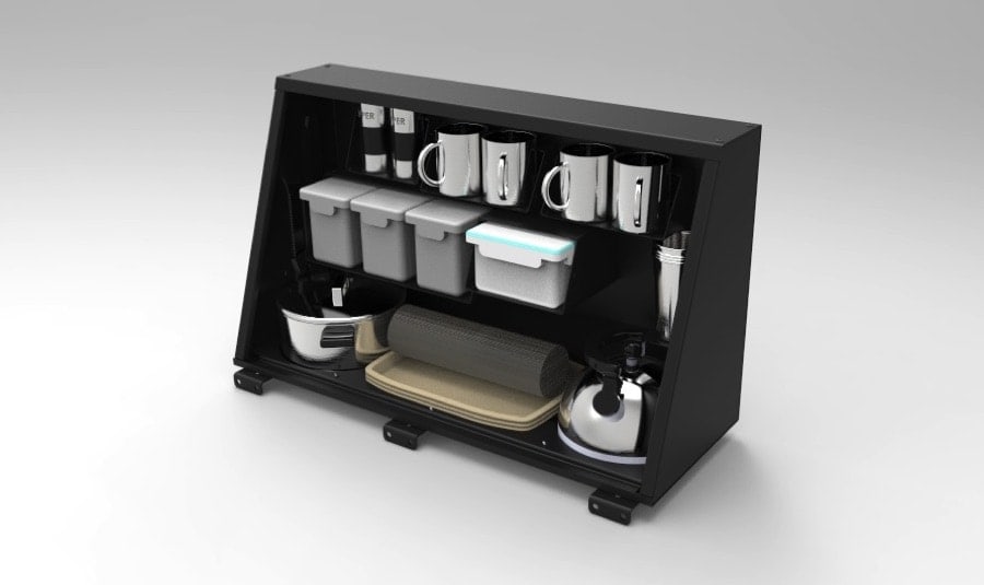 Alu-Cab-Kitchen-Cupboard-Kit-04 KITCHEN KITTING FOR CUPBOARD (INCLUDES CUPBOARD) - Image 1