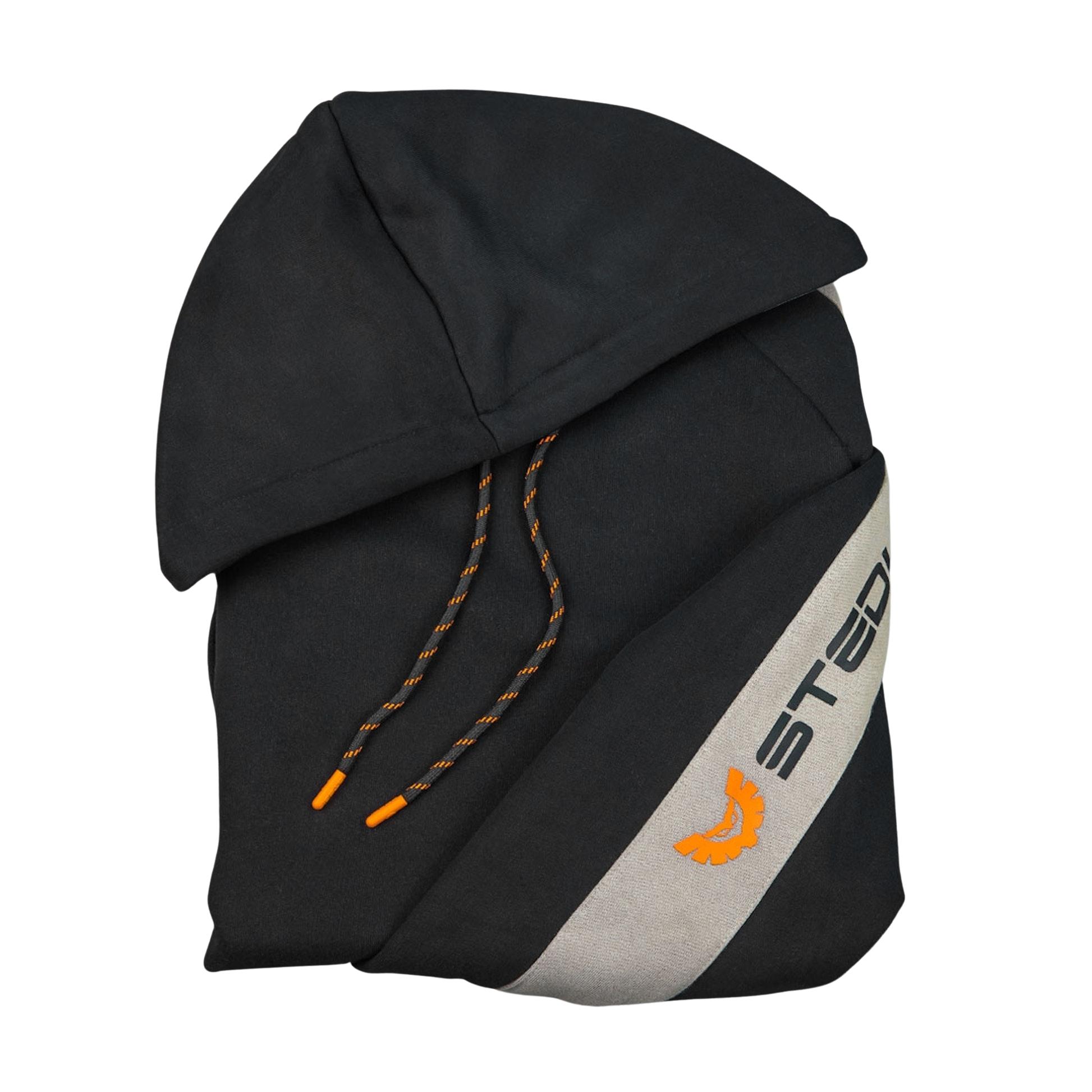 STEDI-HOODIE-SLEEVE-JUMPER-BLACK STEDI HOODIE SLEEVE JUMPER | BLACK - Image 1