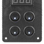 Carbon Switch Panel with USB and Digital Volt Me - Image 4
