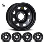 LC80 (16X8) 5x Blak Trak Steel wheels (6/139)