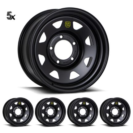 LC80 (16X8) 5x Blak Trak Steel wheels (6/139)