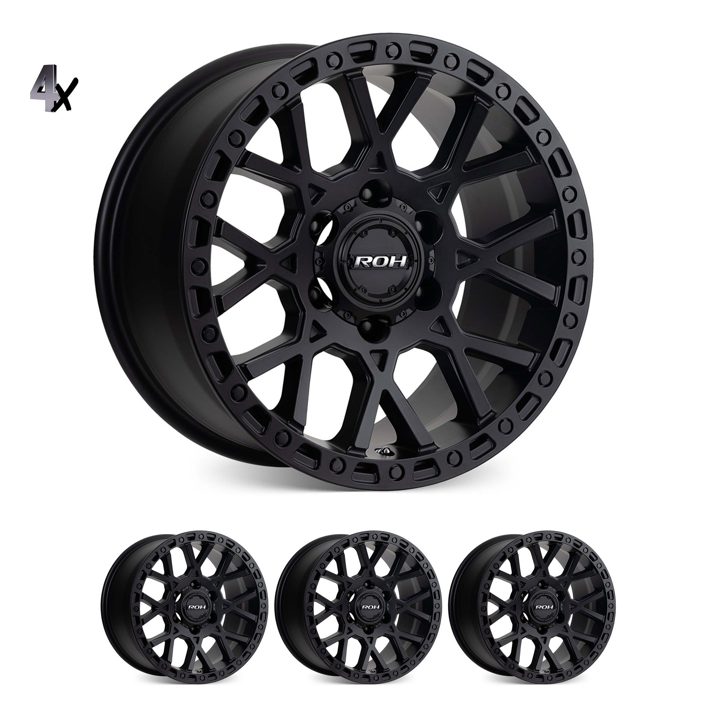 4xCrawler Hilux (17X9) 4x CRAWLER WHEELS (6/139) +25 OFFSET - Image 1