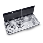 DOMETIC TWO-BURNER HOB AND SINK COMBO