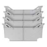 Locking tab wide drawer dividers - (1) one set of four