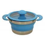 KAMPA FOLDING SAUCE PAN 1 LITRE BLUE - Image 4