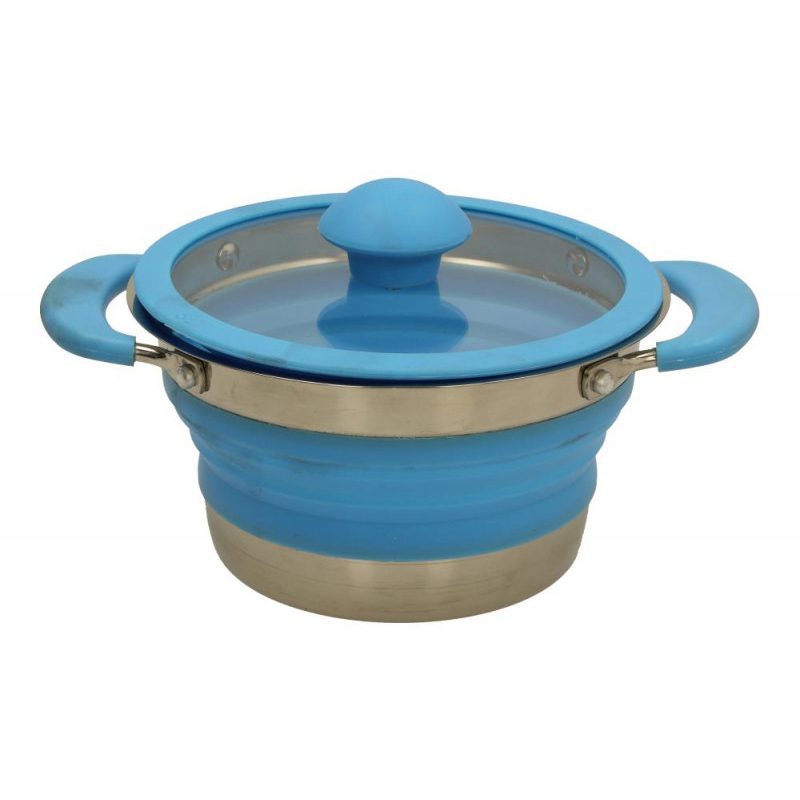 J42208-0_61 KAMPA FOLDING SAUCE PAN 3 LITRE BLUE - Image 1