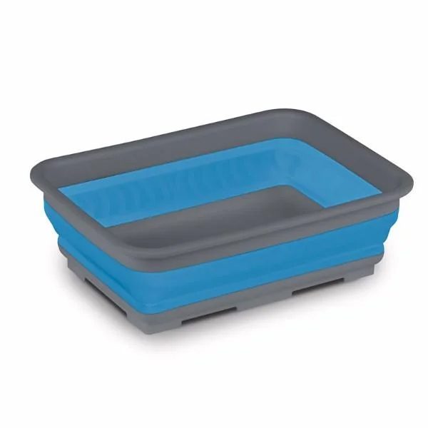 cw0114 Kampa Collapsible Rectangular Washing Bowl - Blue - Image 1