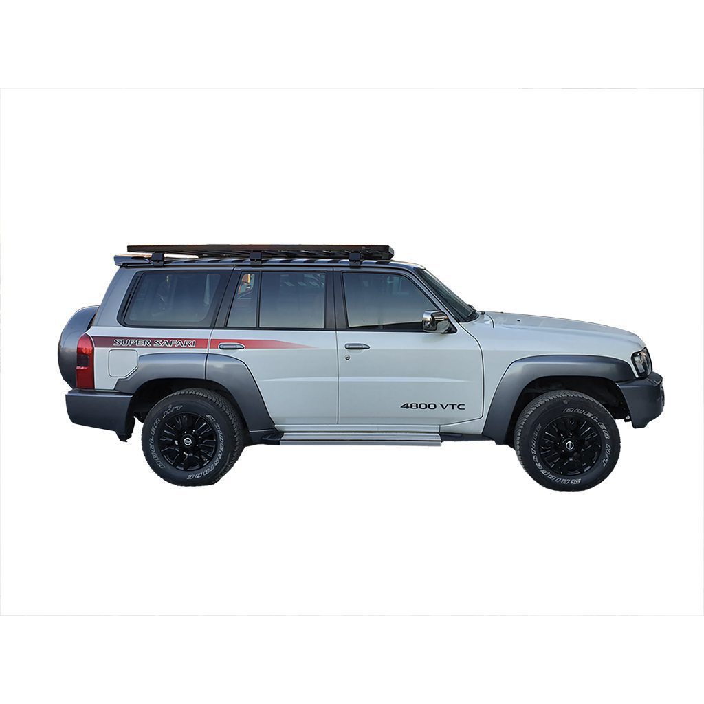 front PATROL Y61 4-DOOR (2166mm) SLIMLINE II ROOF RACK KIT - Image 1