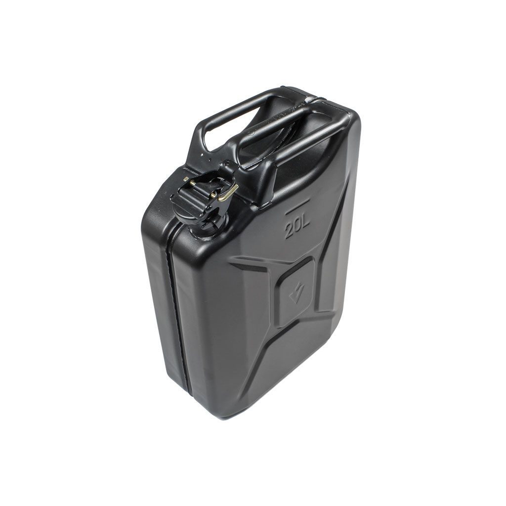 jcfu001.4 20L JERRY CAN - BLACK STEEL FINISH - Image 1