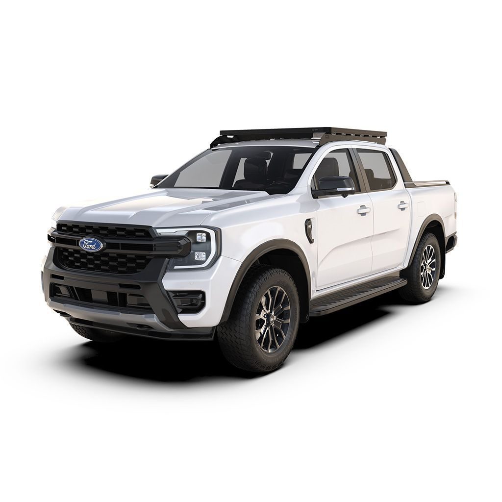 krfr020t_01 RANGER T6.2 DOUBLE CAB (2022-CURRENT) SLIMLINE II ROOF RACK KIT / LOW PROFILE - KRFR020T - Image 1