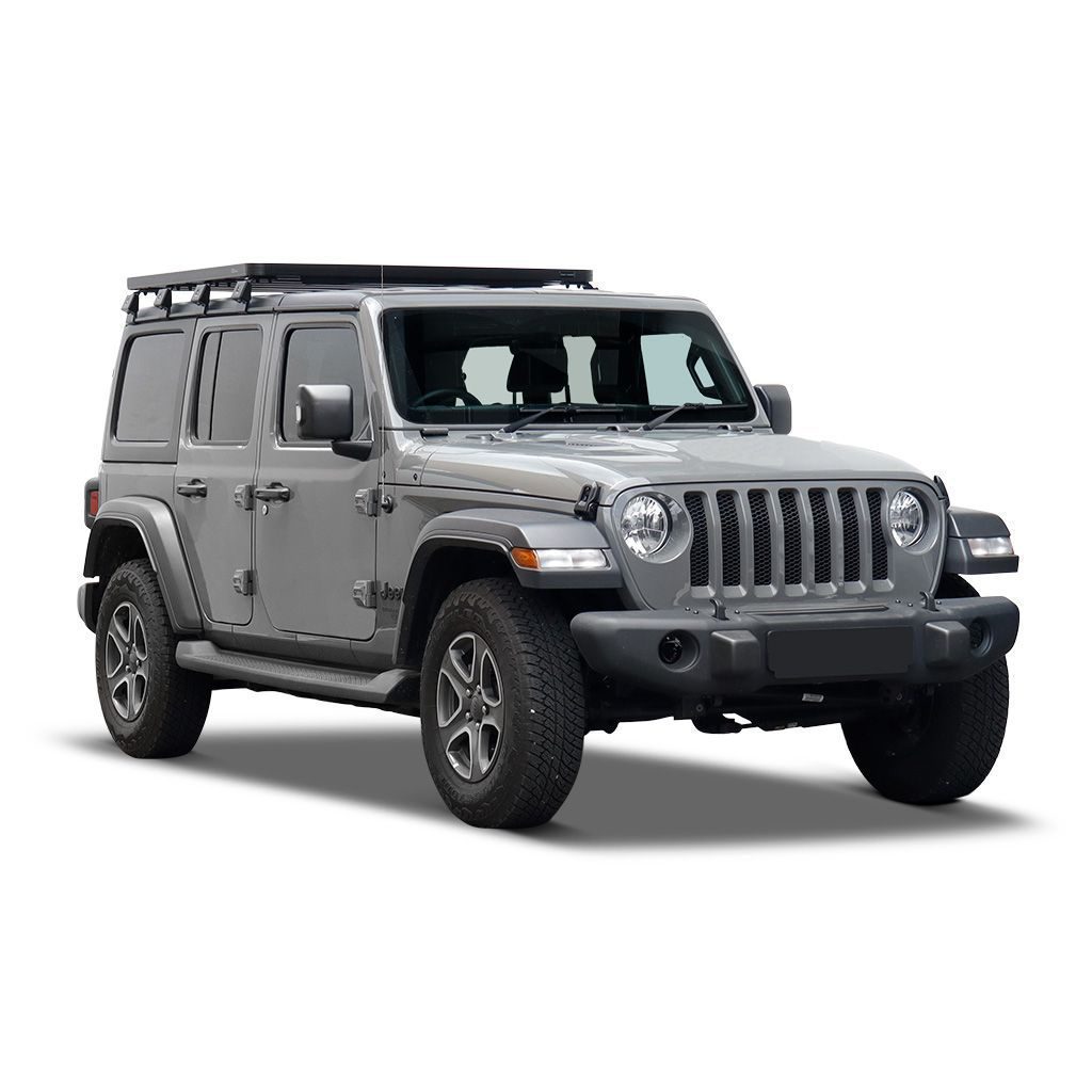 krjw027t_1_1 WRANGLER JL 4 DOOR (2018-CURRENT) SLIMLINE II 1/2 ROOF RACK KIT - KRJW027T - Image 1