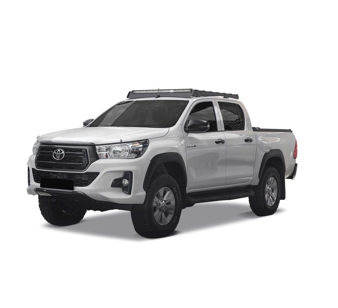 ksth002t_1a_1-1 TOYOTA HILUX DC (2015-2021) SLIMSPORT ROOF RACK KIT / LIGHTBAR READY - BY FRONT RUNNER - Image 1
