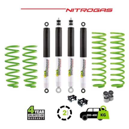 Jimny 2019+  Nitrogas Suspension Kit - 200-400 Heavy