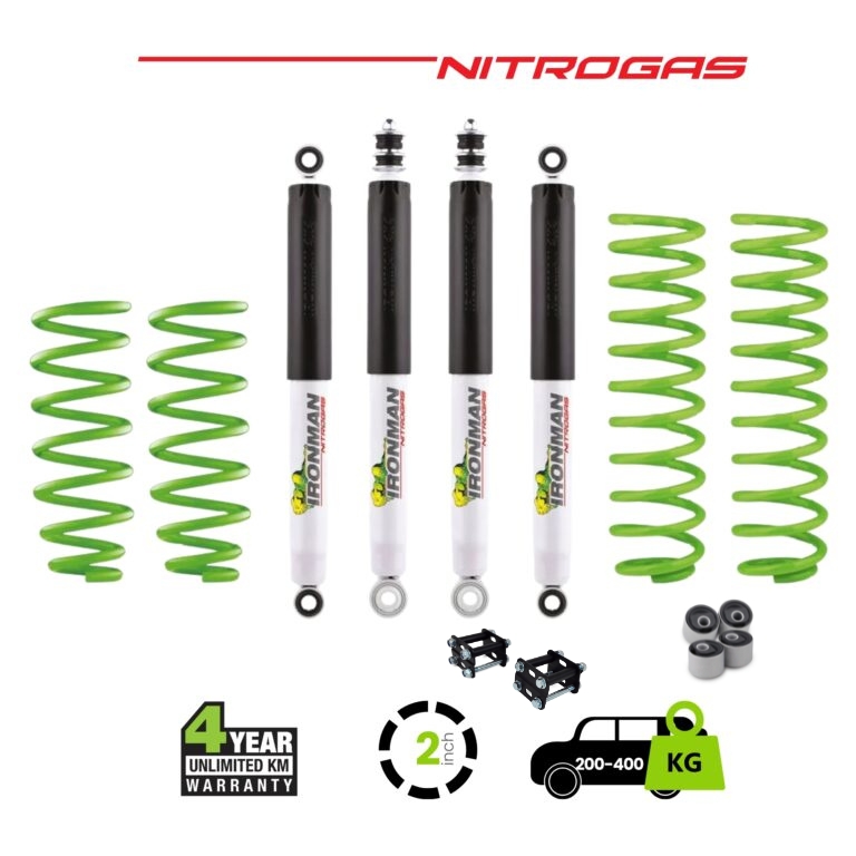 Jimny-Nitrogas-Suspension-Kit-HEAVY-200-400 Jimny 2019+ Nitrogas Suspension Kit - 200-400 Heavy - Image 1