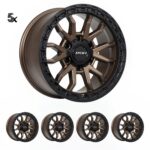 FJ/PRADO/GX460 (17X9) RAID MATT BLACK BRONZE 5x ALLOY WHEELS (6/139) +12