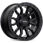 Prado 250 (17X9) RAID MATT BLACK 4x ALLOY WHEELS (6/139) +35 - Image 5