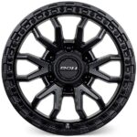 Prado 250 (17X9) RAID MATT BLACK 4x ALLOY WHEELS (6/139) +35 - Image 4