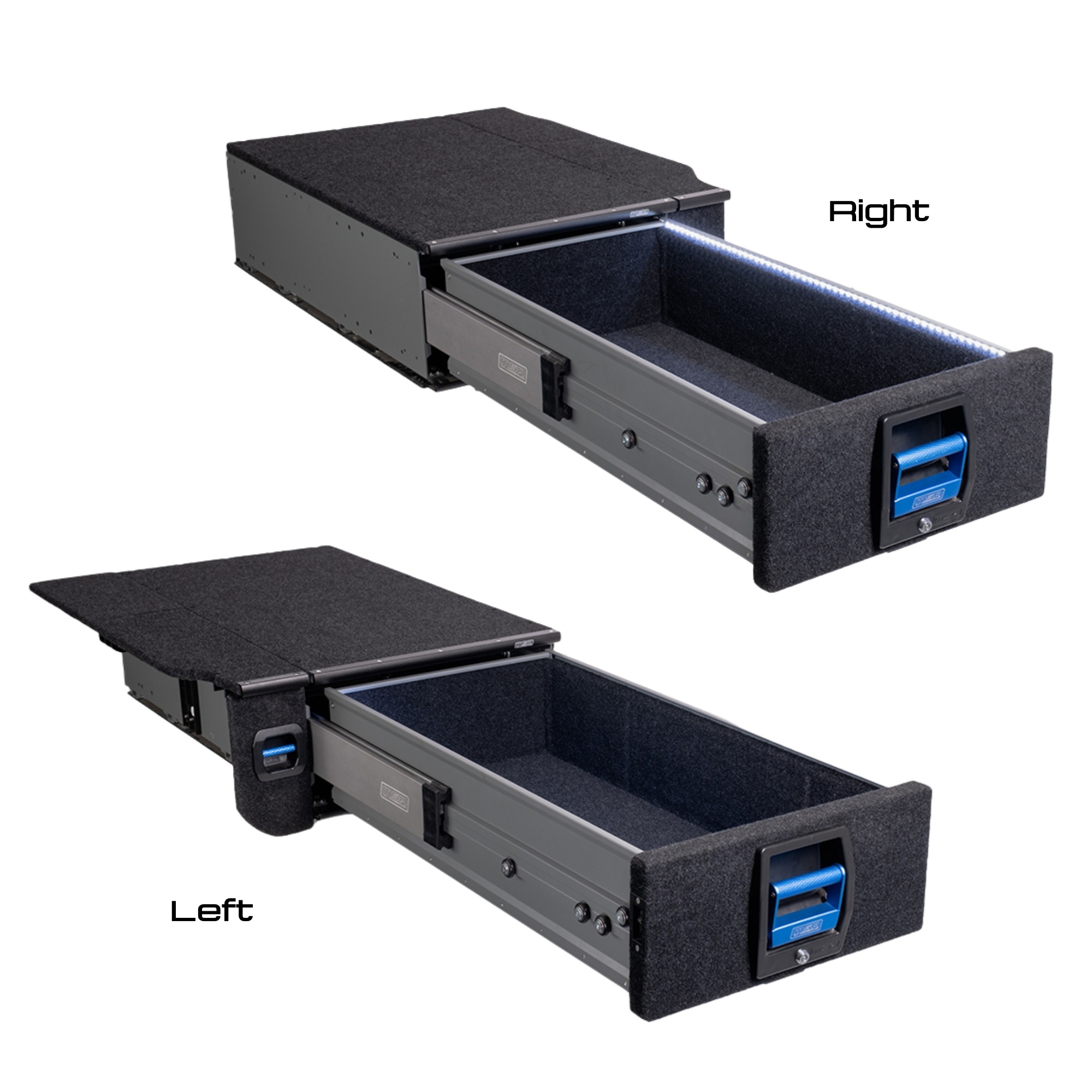 1030-Left_Right-Storage-Drawer-System-3.jpg Y62 (2013-2020) Complete SINGLE Left/Right Hand Drawer Kit - Image 1