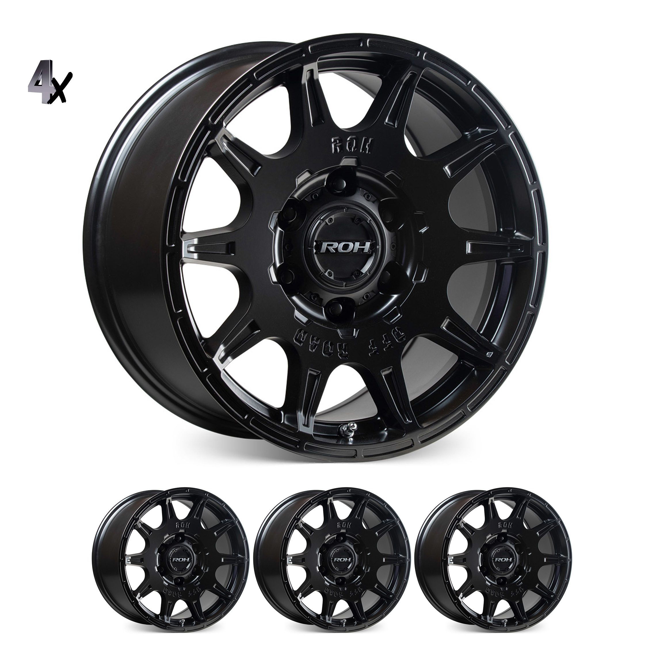 invader-4X-WHEELS.jpg RAM 1500 (17X9) 4x INVADER WHEELS (6/139) +12 OFFSET - Image 1