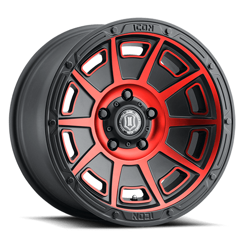 01-4.png 3017857345SBRT VICTORY 5x5 / 17x8.50 SATIN BLACK WITH RED TINT - Image 1