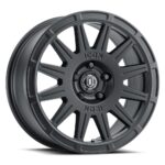 RICOCHET 5x108" / 17x8 SATIN BLACK