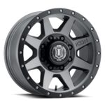ICON ALLOYS REBOUND HD TITANIUM - 18 x 9 / 8 x 170 +6MM / 5.25" BS