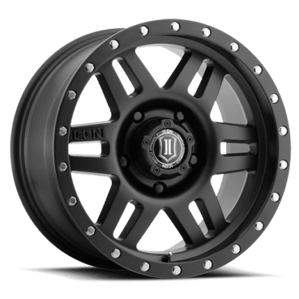 1417855557SB SIX SPEED 5x150" / 17x8.50 SATIN BLACK