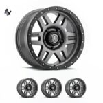 LC100/LC200/LX470/LX570 (17x8.50) 4 TITANIUM SIX SPEED 5x150 +25 Offset