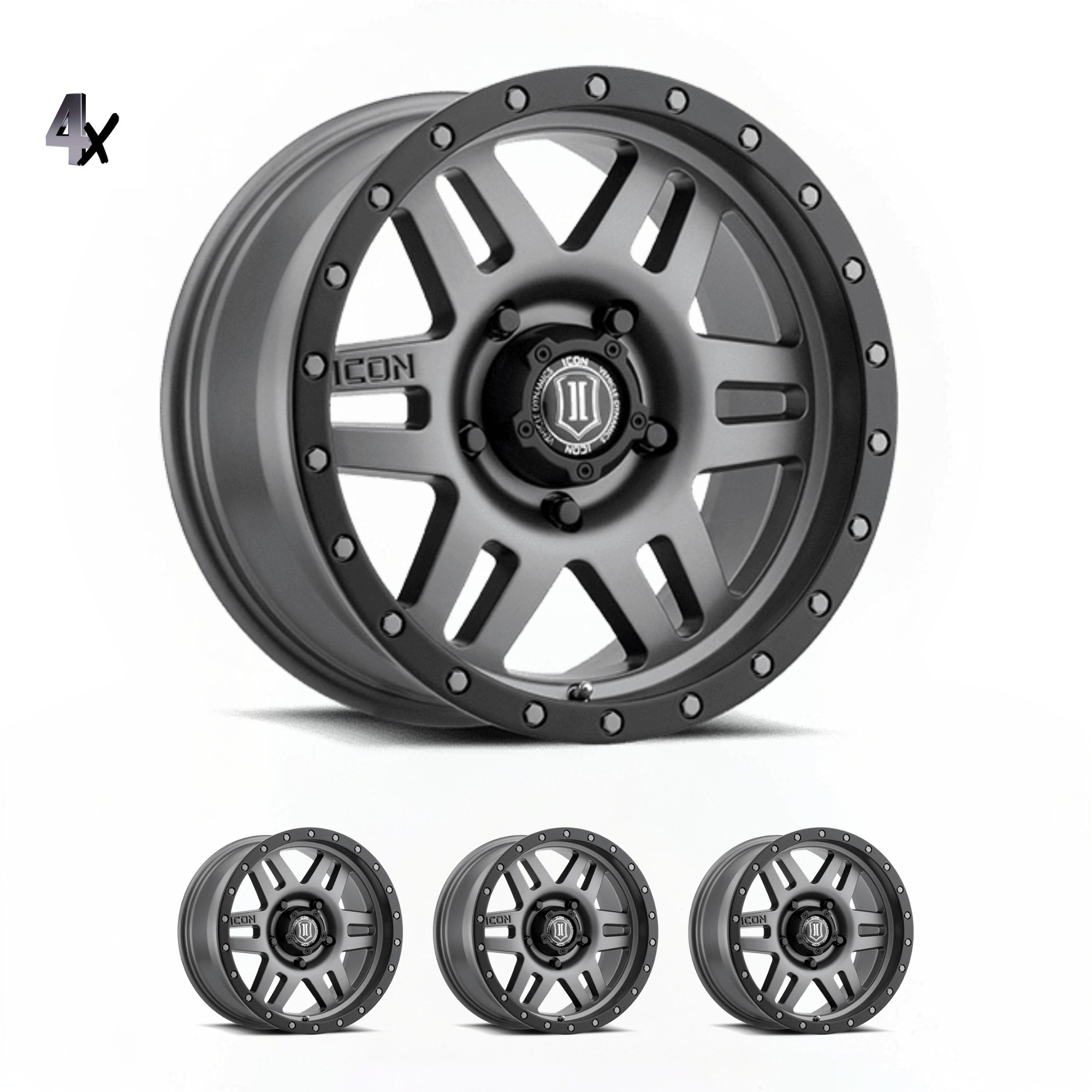 1417855557TT.jpg LC100/LC200/LX470/LX570 (17x8.50) 4 TITANIUM SIX SPEED 5x150 +25 Offset - Image 1