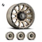 SILVERADO/SUBURBAN/SIERRA 2500HD (18x9) 4 x COMPRESSION BRONZE 8x180 +12 OFFSET