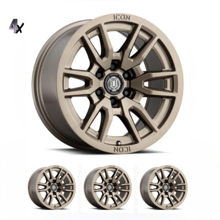(17x8.50) 4x VECTOR6 BRONZE 6x5.5" (0 OFFSET)