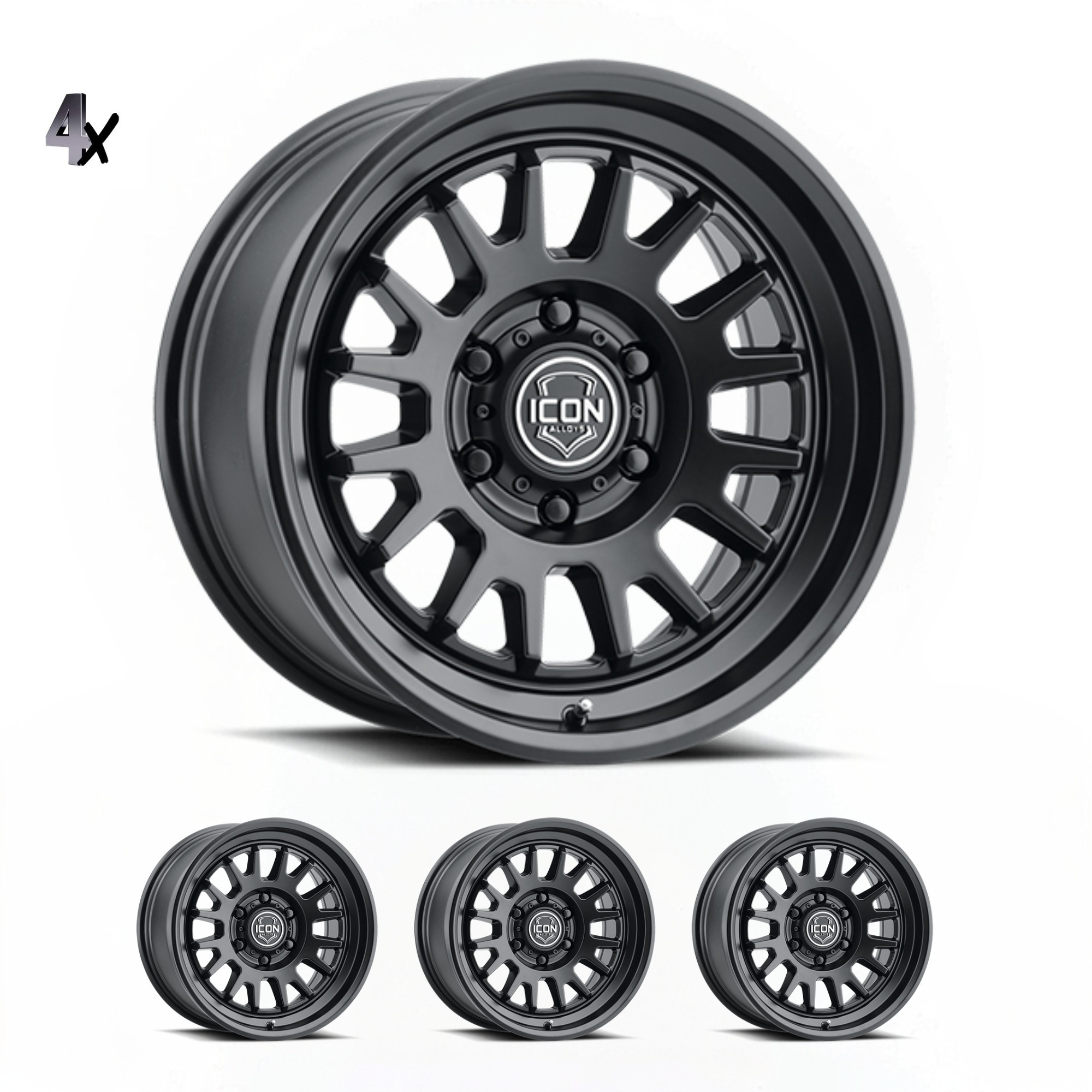 ANZA-_-SATIN-BLACK-x-4.jpg F-150 (17x8.5) 4x ANZA SATIN BLACK 6x135 +6 OFFSET - Image 1