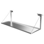 Prado150/GX460 Rear Door Drop Down Table  [Natural Stainless]