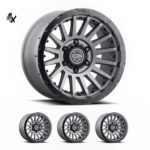 LC100 (17x8.5) 4x RECON PRO CHARCOAL 5x150 +25 OFFSET