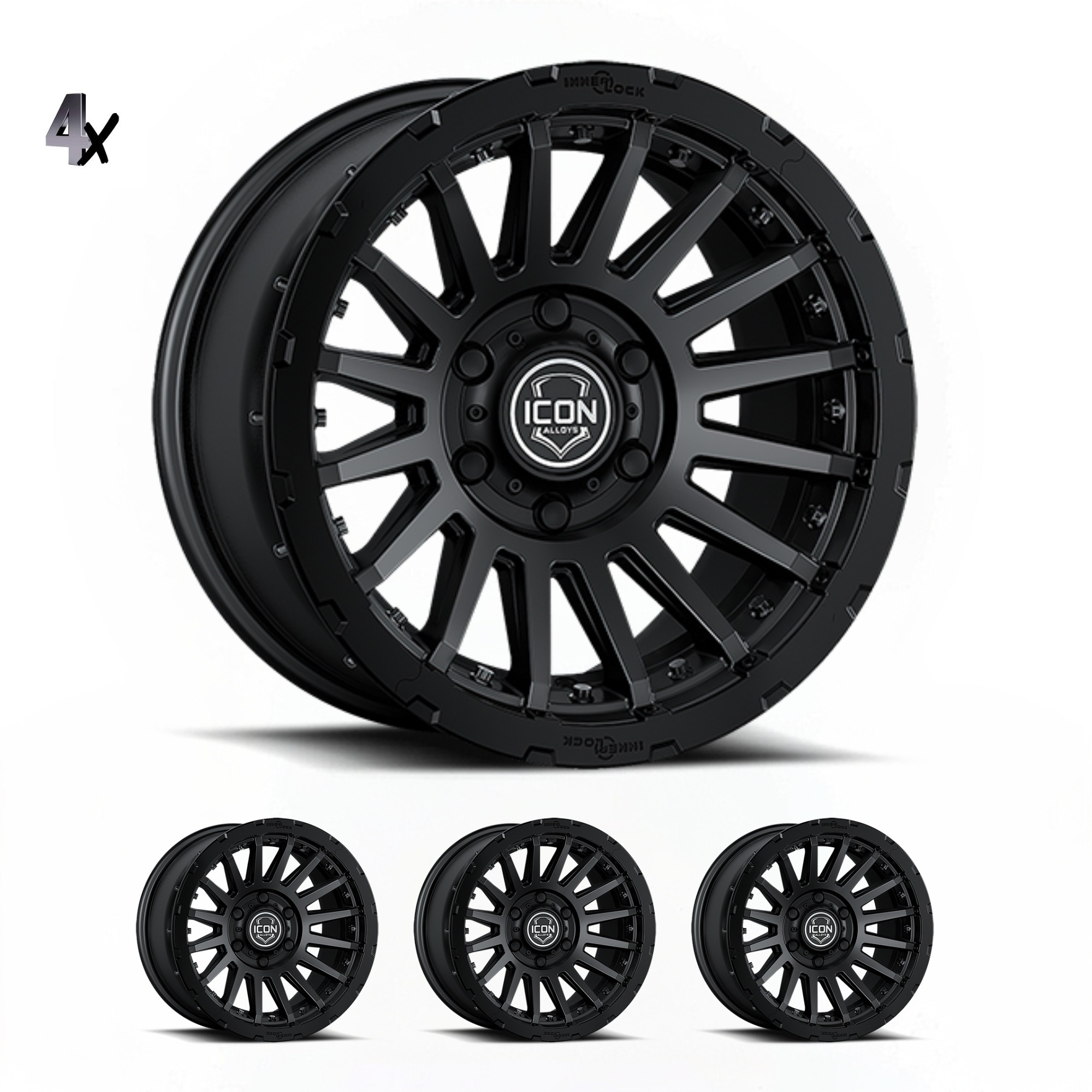 RECON-PRO-_-SATIN-BLACK-x-4.jpg F-150 (17x8.5) 4x RECON PRO SATIN BLACK 6x135 +6 OFFSET - Image 1