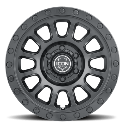 8017857345DB	ICON ALLOYS HULSE DBL BLACK - 17 X 8.5 / 5 X 5 / -6MM