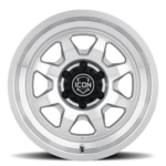 (17x8.5) 4x NUEVO SILVER MACHINED 6x5.5 (0 OFFSET) - Image 3