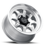 (17x8.5) 4x NUEVO SILVER MACHINED 6x5.5 (0 OFFSET) - Image 2