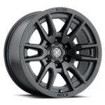 LC300 (17x8.5) 4x VECTOR6 Satin Black 6x5.5 +25 OFFSET - Image 4