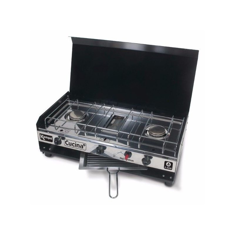 kampa-ga1300-_cucina.jpg KAMPA CUCINA GAS STOVE 2 BURNERS & 1 GRILL HOB - Image 1
