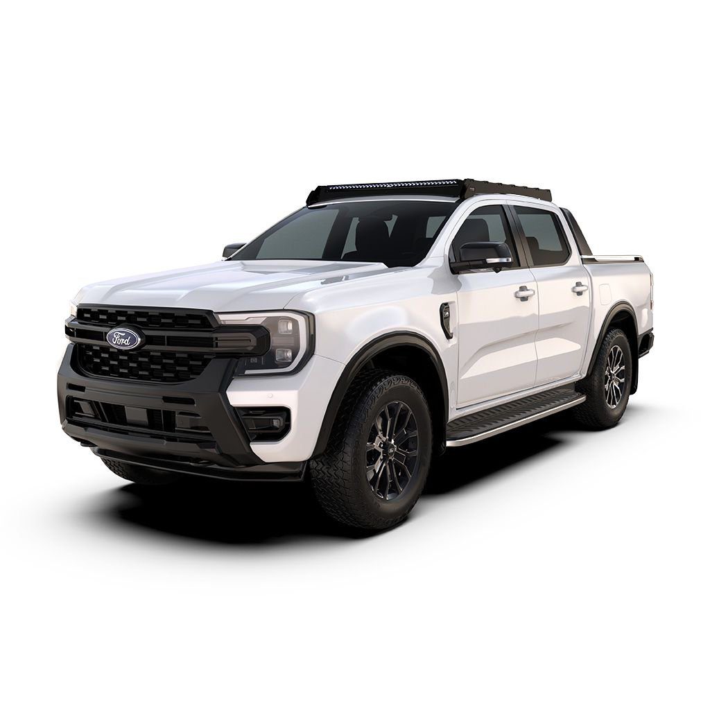 ksfr008t_01.jpg Ranger T6.2 Wildtrak/Raptor Double Cab (2022-Current) Slimsport Roof Rack Kit / Lightbar Ready - KSFR008T - Image 1
