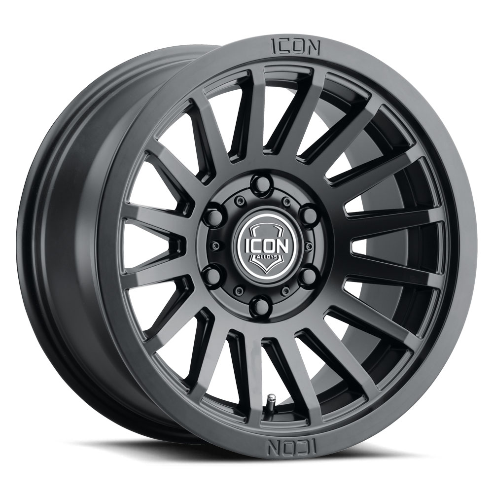 iconalloys-recon-wheel-6lug-satin-black-17x8-5-1000_5354-2.jpg 3618908955SB - ICON ALLOYS RECON SLX SAT BLK -18 X 9/8 X 180 / 12MM / 5.5" BS - Image 1