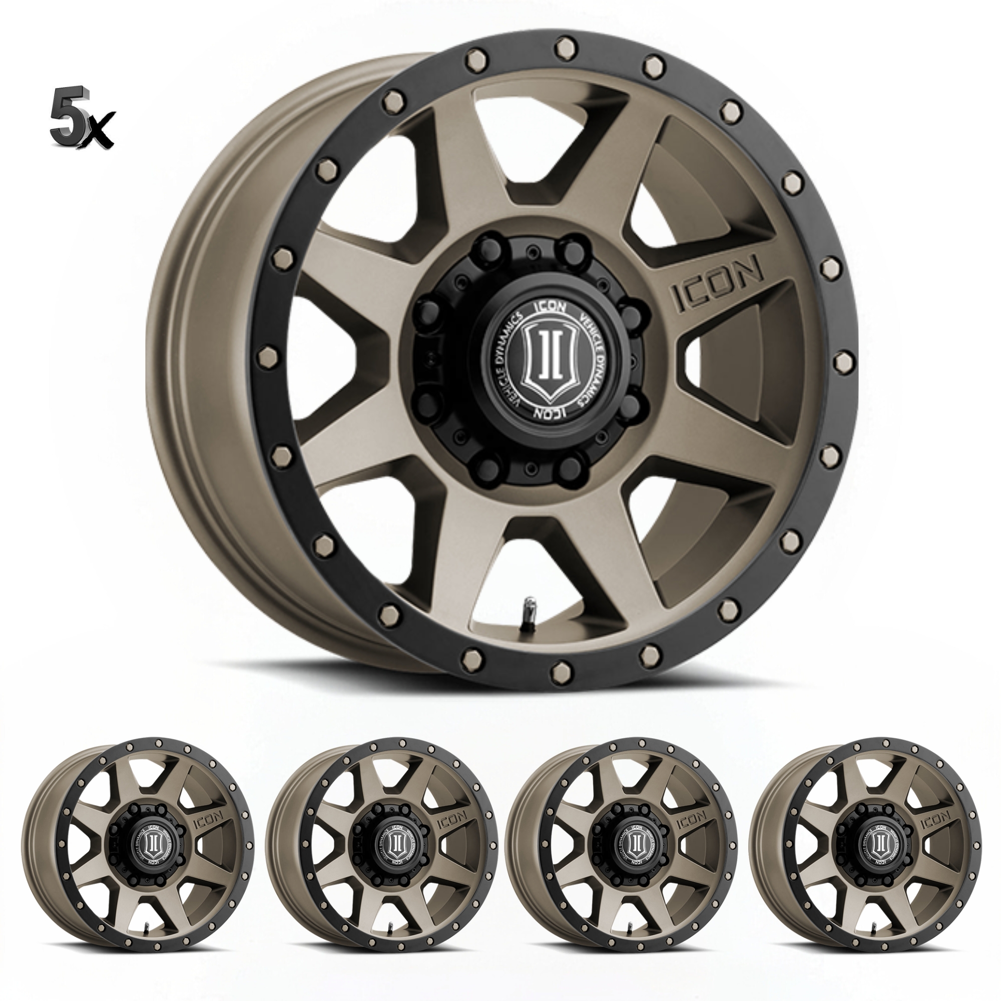 1818908152BR F-250 (18X9) REBOUND HD / BRONZE 8X170 +6 OFFSET - Image 1