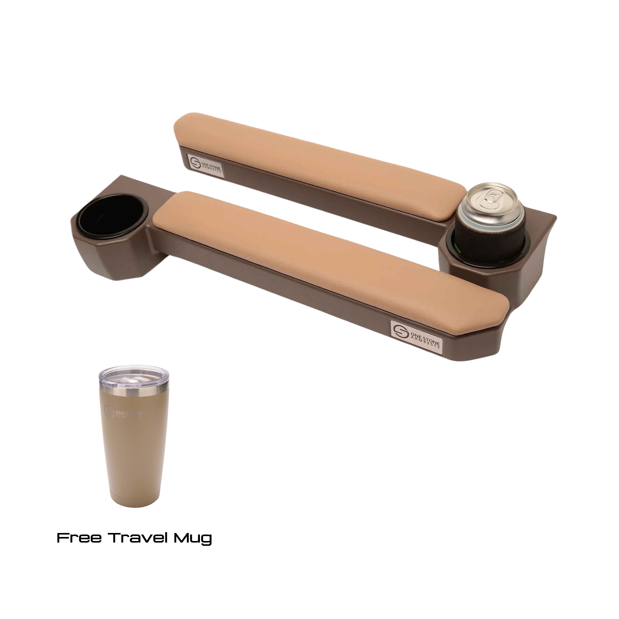 LC 70 Armrest Tan Full set (driver + passenger side) - Image 1