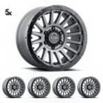 Y61 (17x8.5) 5x RECON PRO CHARCOAL 6x5.5" (0 OFFSET)