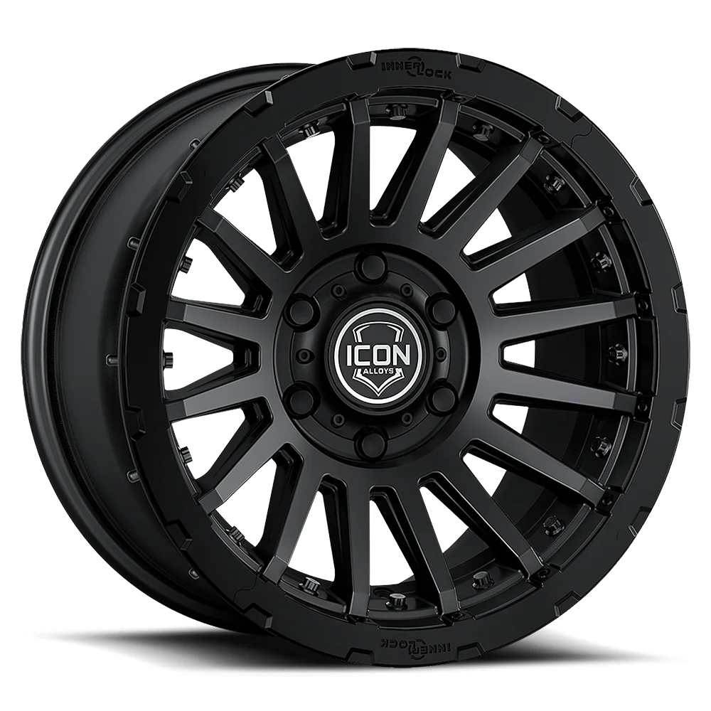 satin-black-1-large.png 23617858447SB - ICON ALLOYS RECON PRO / SAT BLK/17 X 6 X 5.5 /0MM / 110 MM - Image 1